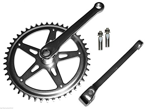 RMS Guarnitura + Braccio Pedivella Acciaio + Chiavelle Bici R Olanda - Graziella Z46