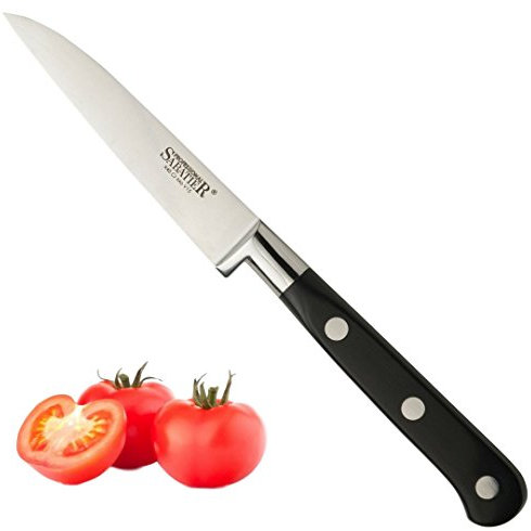 Taylors Eye Witness Sabatier Professional Kitchen Paring Knife - 3in/7.5cm Full Tang Blade Forged from High Graded Taper Ground Stainless Steel, Triple Rivet Comfort Handle. Sharper for Longer