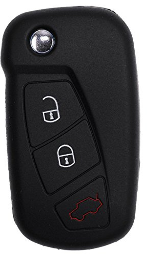 Soft Case Schutz Hülle Auto Schlüssel Schwarz für Ford KA