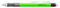 Tombow MONO graph mechanical pencil 0.7 mm, neon green, HB, precise drawing with 4 mm tip, shaking mechanism, refillable eraser included [SH-MG63-R7]