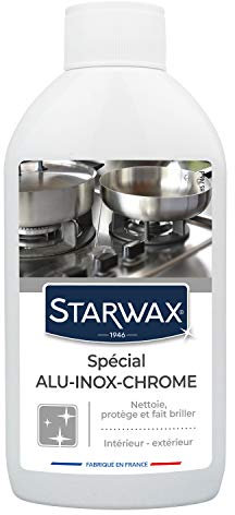 STARWAX - Nettoyant Protecteur Spécial Alu et Inox - Nettoie, Protège et Fait Briller - Ne Raye Pas - Sans Ammoniaque - Usage Intérieur et Extérieur - Fabrication Française - 3x250ml
