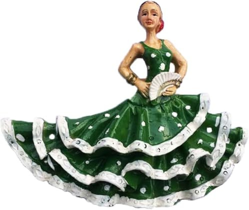 Kühlschrankmagnet mit 3D-Flamenco-Tänzerin, Spanien, Reiseaufkleber, Souvenir, Dekoration für Zuhause und Küche, Spanien, Kühlschrankmagnet