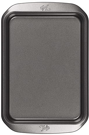 Tala Plaque de Cuisson Rectangulaire Antiadhésive Parfaite pour la Cuisson au Four Acier au Carbone, Poignées Larges, Compatible LaveVaisselle et Congélateur 18cm x 25cm