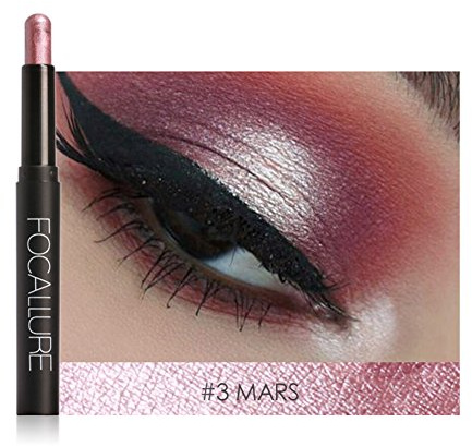 Bâton de fard à paupières crayon multicolore Shimmer Smoky imperméable à l'eau longue durée stylo à paupières pour le maquillage(#3)