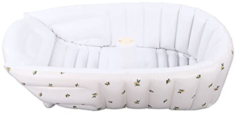 Babybadewanne, exquisite hautfreundliche schöne aufblasbare Badewanne für die Reise für das Wohnzimmer zu Hause für Kleinkinder(Olivenblüte)