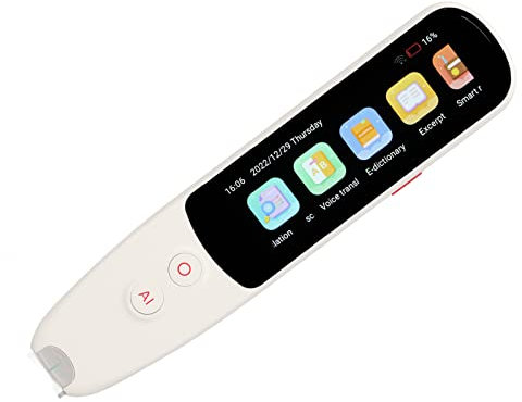 Pen Scanner und Reader, Digital Reader Pen Voice Language Translator Device 134 Sprachen, WiFi Translation Scanning Pen mit 3 Zoll Touchscreen, Zum Lernen von Geschäftsreisen