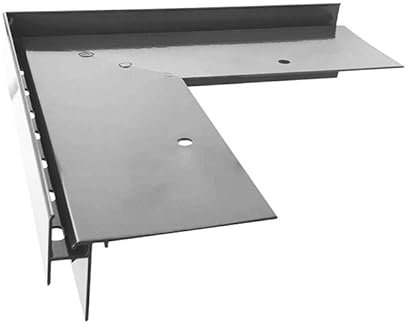 Renoplast® Aluminium Ecke 90° für Traufprofil W35+ Grau | Fertigstellung von Terrassen und Balkonen | Belüftete Böden Erhöht | Wasser ablaufsysteme Winkelprofil | Korrosionsschutz Balkonprofile