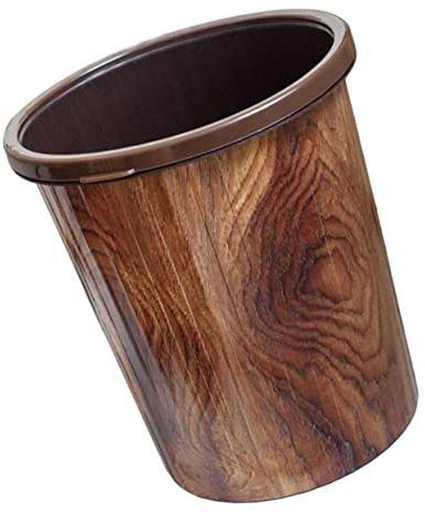 Alipis Poubelle Multifonctionnelle Imitation Bois Avec Anneau Pression Pour Cuisine Et Bureau Design Pratique Et Élégant Pour Améliorer Votre Espace De Vie