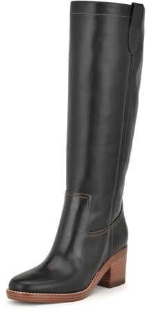 NINE WEST Hecee, Botas a la Altura de Rodilla Mujer, Negro 001, 41 EU