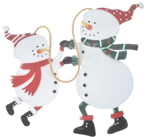Weihnachtsschmuck Türschild Weihnachtsdeko Willkommensschild Tanzende Schneemänner Wiederverwendbar