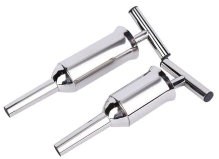 LIFKOME Stainless Steel Sausage Stuffer Tube Small Size Sausage Filler Tool Kit for Home Meat Filling Funnel