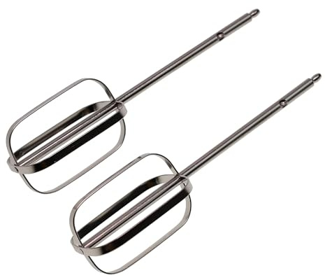 eRicambi, 2x Fruste Sbattitore Frullatore Robot da Cucina, Compatibile con Kenwood, Modello Chefette Lite serie HMP30, KW717421 Originale, in Acciaio