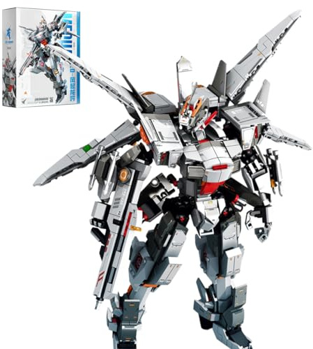 Auspcers Technik Mecha Klemmbausteine Set, Actionfigur Mecha-Roboterspielzeug, 1281 Teile Mecha Bausteine MOC Konstruktionsspielzeug, Mech Bausatz Kompatible mit großen Marken