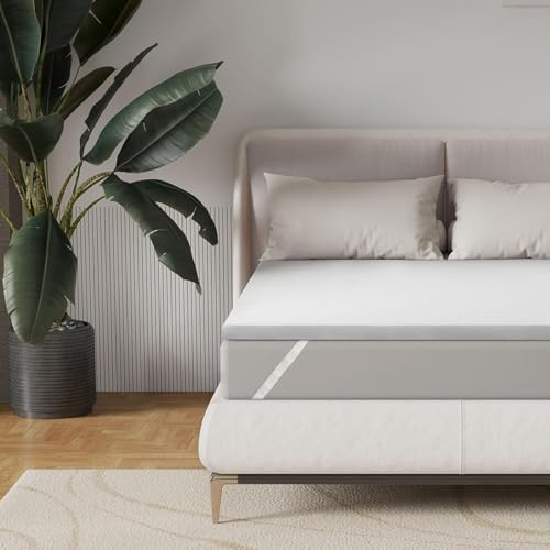 EGO Home Matratzen Topper 180x200cm, 5cm Höhe Matratzentopper aus Memory-Schaum Öko-TEX Zertifiziert, Abnehmbaren und Waschbaren Matratzenauflage für Boxspringbett Matratzen Schlafsofa