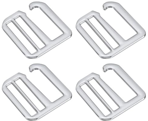QUARKZMAN 4Pcs 32mm/1.26 Hebillas de Gancho en G de Metal Plateado