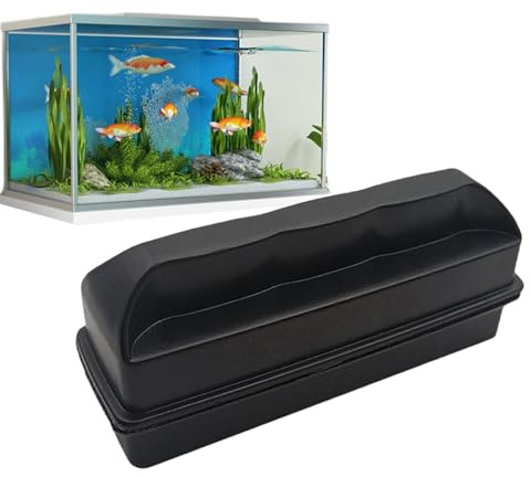 Akvarium leviterande alger skrubbare – magnetiskt akvarium glas rengöringsverktyg dubbelsidig grus dammsugare | praktisk algklubb behållare avtagbar algborttagare enhet för akvarier effektiv
