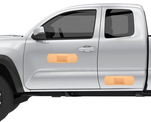 Jopiuieo Adesivo Cerotto per Auto, 4 Adesivi Magnetici per Ammaccature, Decalcomanie Automobilistiche Impermeabili