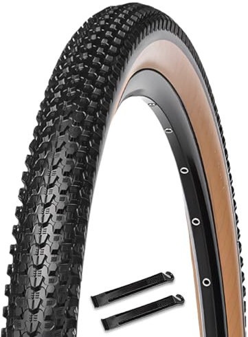 Neumáticos para Bicicletas de montaña 26 x 2.1, 27.5/29 x 1.95/2.1/2.25 Pulgadas con palancas de Cubiertas Neumáticos de Repuesto 60 TPI para Bicicletas de Paseo y urbanas