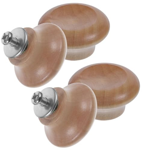ABOOFAN 4pièces Boutons De Couvercle De Casserole En Matière Naturelle Lot De Remplaçables Pour Ustensiles De Cuisine Résistant à L’usure Et Aux Hautes Températures
