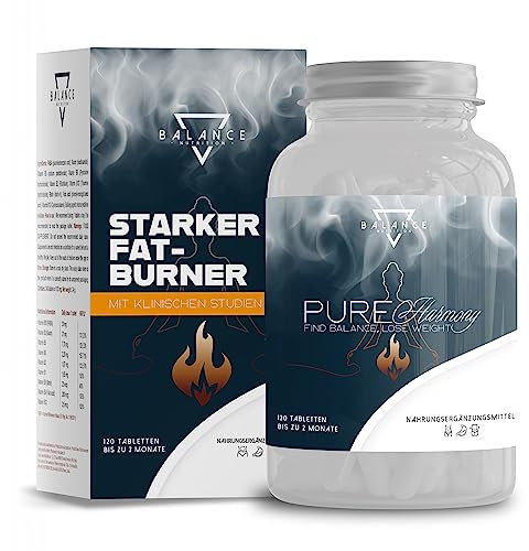 PUREHARMONY® (MIT DETOX DRAINAGE DIÄT) 120 Tabletten | Abnehmen Schnell Fettverbrenner I Fat Burner, Appetitzügler, SelectSIEVE Libra®, Klinischen Studien zur Förderung des Sättigungsgefuhls