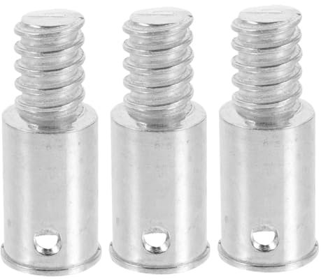 NULYLU Wooden Broom Handle Threaded Adapter Tips Aluminium Alloy 19mm 3pcs Extension Pole Connectors Easy Installation for Painting Extension Pole