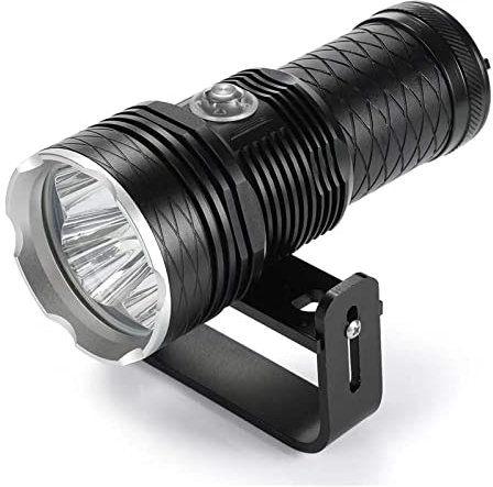 QWAXTRIW Diving Lights 4xXHP70.2 LED Professional Diving Photography Flashlight Underwater Waterproof Tactical Diving Light Camera Video Torch Waterproof Underwater(White light_A)