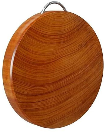 Holzschneidebrett, doppelseitig, dick, rund, Pier, Gemüse, Obst, Fleisch, Brotteller, rutschfest, zum Aufhängen, Hackblöcke, einfach