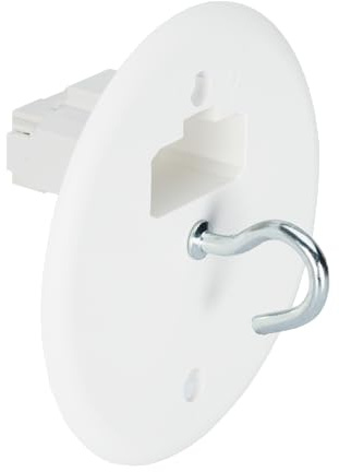 DEBFLEX - Couvercle DCL Diam 88 mm + Crochet - Pour Pose de Luminaire au Plafond ou au Mur - Blanc