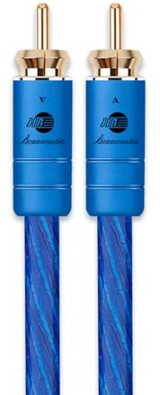 BOAACOUSTIC Câble Subwoofer RCA pour caisson de basses audiophile S-OCC RCA S/PDIF Câble audio coaxial numérique pour caisson de basses, récepteur AV, amplificateur, home cinéma 2m