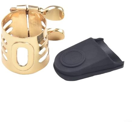 Hochwertige Metall-Ligatur für Saxophon-Mundstück, verbessert die Spielbarkeit für Sopran, Alt und Tenor (SOPRANO SAX)