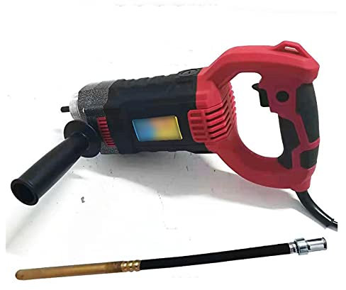 Betoniera, Rimozione della bolla di cemento elettrica del vibratore del vibratore del vibratore del vibratore della costruzione con 1m 1,2 m 1.5m. Tubo flessibile(1200W motor+1.5 meter rod tube)