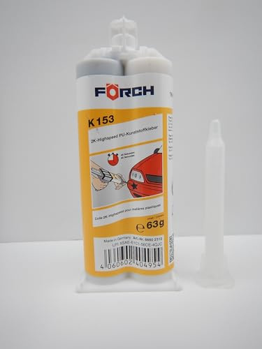 Förch K153 2K Highspeed PU Kunststoff Reparatur Kleber 60g Kfz Stoßstange