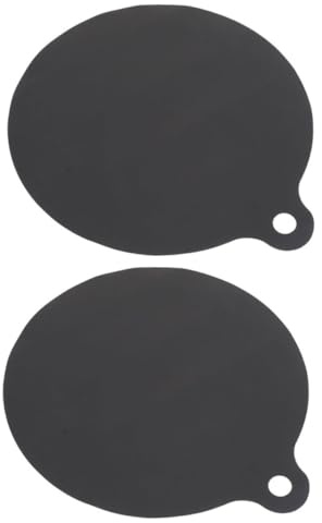 GLEAVI 2pcs Heat Resistant Silicone Induction Cooktop Protector Pad Non Slip Kitchen Countertop Mat for Electromagnetic Stove Easy Clean Black