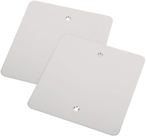 MAGICLULU Wandabdeckungen aus Edelstahl 2 Stück Steckdosenblenden Korrosionsbeständige Kabelauslass Abdeckplatten für Elektroinstallationen im Wohnbereich