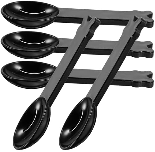 GALPADA Cucharas Coladoras de Arena para Hámster 5 Piezas, Cucharas Limpiadoras Pequeñas para Baño de Mascotas, Material Duradero, Diseño Fácil de Limpiar, Ideales para Color Aleatorio