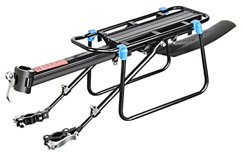 APGLSXY Gepäckträger für Fahrräder, 50,8 - 73,8 cm, Aluminiumlegierung, Regal, Taschen, Halter mit Werkzeugen, Fahrräder, Gepäckträger, Gepäckträger, Gepäckträger für Fahrradträger aus Aluminium