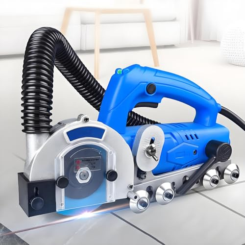 Elektrisk Kakelfogrengöringsmaskin, 1200w Kakelfogrengöring Med Automatisk Vattenblåsare, Kakelfog, Springspalter Med Justerbart Skärdjup