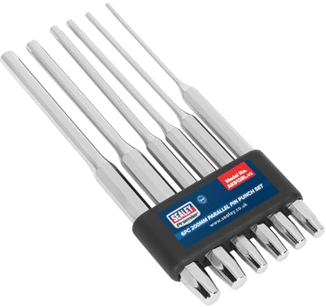 Sealey Parallel PIN Punch Set 6pc 200mm