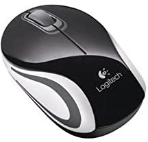 Logitech M187 Ultra Portable Wireless Mouse, 2.4 GHz with USB Receiver, 1000 DPI Optical Tracking, 3-Buttons, PC / Mac / Laptop - Black
