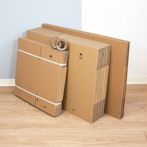 Carton Market Brun Kit de déménagement Pratique en Carton