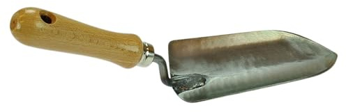 Polar 4595 Stahl Profi-Pflanzkelle 31cm mit Holzgriff Handspaten Blumenkelle