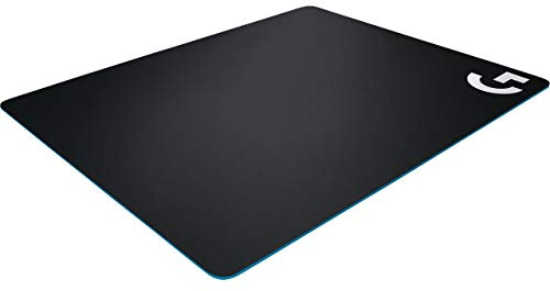 Logitech G440 Hartes Gaming-Mauspad | 340x280 mm, 3mm flaches Profil, Kunststoffoberfläche, geringe Reibung, gleichmäßige Struktur, Gummiunterlage - Schwarz