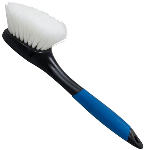 STAR BRITE Stiff Deck Brush with Long Handle - Heavy-Duty Marine-Grade Scrubber for Boats, Decks, & Hard-to-Reach Areas (040115)