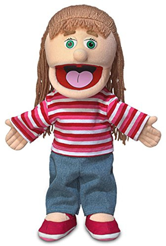''Emily'', 14In Glove Puppet, Peach -Affordable Gift for Your Little One! Item #DSPU-SP3821 by Silly Pu