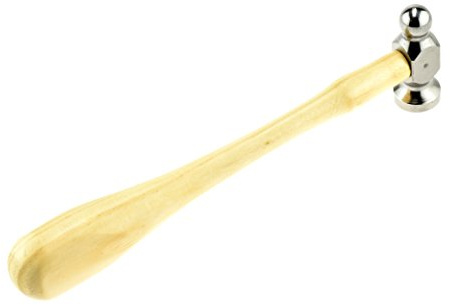 SE Ergonomic Dual-Face Chasing Hammer for Metalworking and Jewelry Making - 8325CH