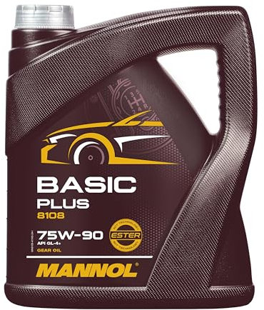 MANNOL Basic Plus API GL 4 + Olio del Cambio 75 W-90, 4 Litri