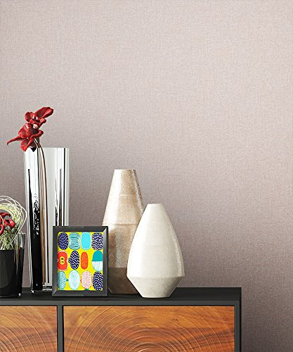 NEWROOM Papier peint baroque beige couleur unie texture Uni intissé