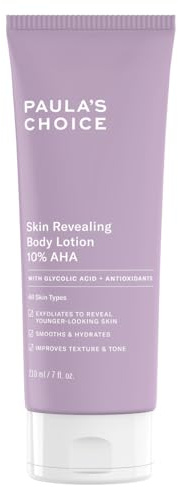 Paula's Choice Body Lotion 10% AHA, Glatte Haut, 210 ml | Ein cremiges Körper Peeling gegen Pigmentflecken & Keratosis Pilaris - Anti Aging - mit Glycolsäure & Shea Butter