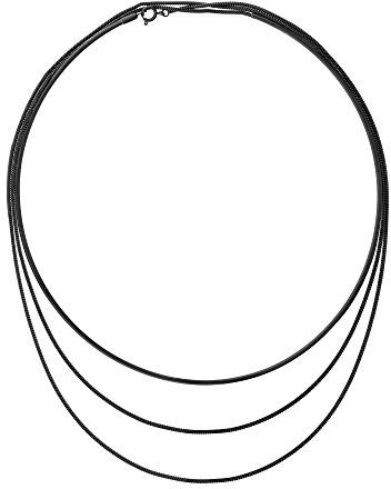 LIEBESKIND Berlin Damen-Kette Edelstahl (schwarz)