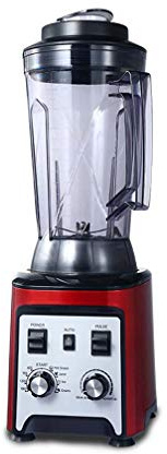 QREZ Blender Mixeur Multifonctions, Smoothie Blender Chauffant Blender Mixeur Puissant avec 2200W Mixeur Smoothie Et Milk-Shake avec 8 Lames en Acier Inoxydable Et 4L sans BPA Jarre,Rouge
